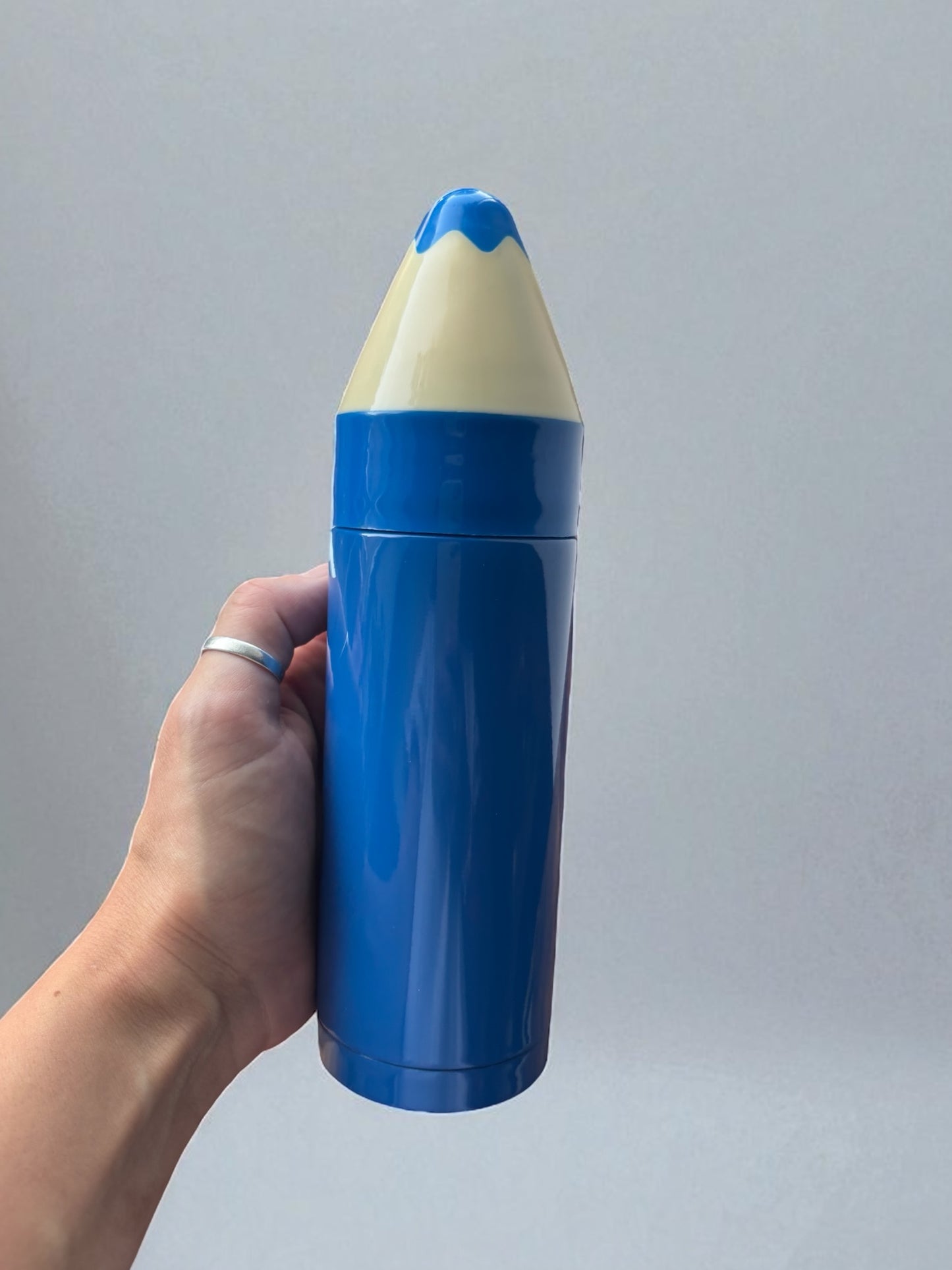 Pencil Travel Mug Blue